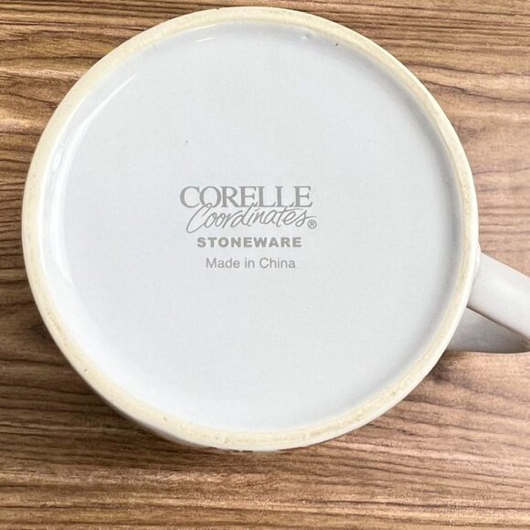 Corelle Coordinates Set of 3 Red Paisley Coffee Mugs Stoneware - Picture 9 of 12